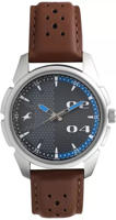 Picture of Fastrack 3124SL06 Loopholes Analog Grey Dial Leather Watch for Guys