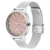 Picture of Fastrack 6207SM01 Ruffles Day and Date Pink Dial Stainless Steel Watch for Girls