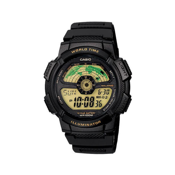 Picture of Casio AE-1100W-1BVDF World Time Multifunction Fiber Belt Men’s Watch