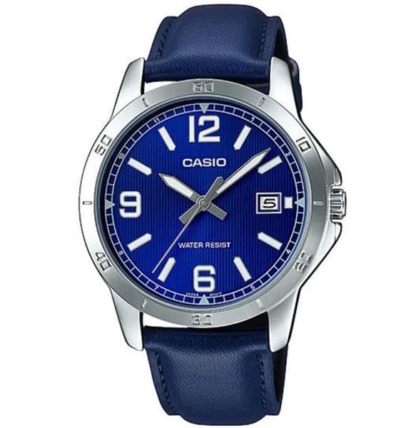 Picture of Casio Enticer Date Blue Belt Watch MTP-V004L-2BUDF