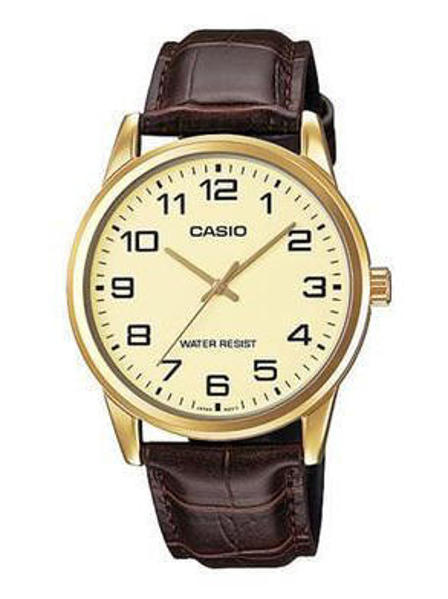 Picture of Casio Enticer Brown Belt Watch MTP-V001GL-9BUDF