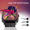 Picture of Fastrack Revoltt FS1|1.83 Display|BT Calling|Fastcharge|110+ Sports Mode|200+ WatchFaces Smartwatch  (Black Strap, Free Size)
