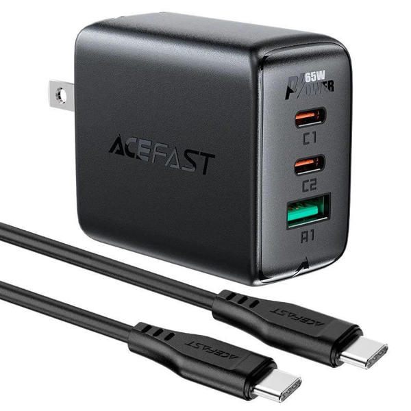 Picture of Acefast A15 PD 65W 3 Port Charger with Type C Cable