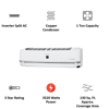 Picture of Sharp 1 Ton Split Inverter AC (AH-XP12WMT )