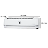 Picture of Sharp 1 Ton Split Inverter AC (AH-XP12WMT )