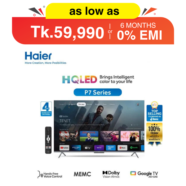 Picture of Haier 55 Inch HQLED 4K UHD Google TV (H55P7UX)