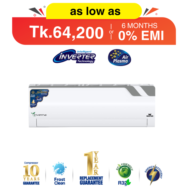 Picture of Walton 1.5 Ton Inverter Air Conditioner WSI-INVERNA (SUPERSAVER)-18H [PLASMA]