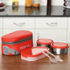Picture of Milton Executive Lunch Box Soft Insulated Tiffin Box (2 SS Container,1 Microwave Safe Container)