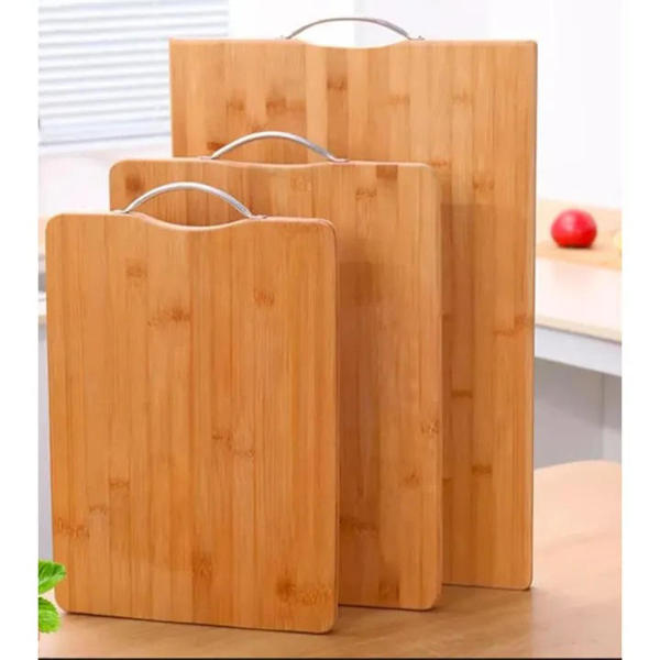Picture of Bamboo cutting and choping board with stainless Steel handle
