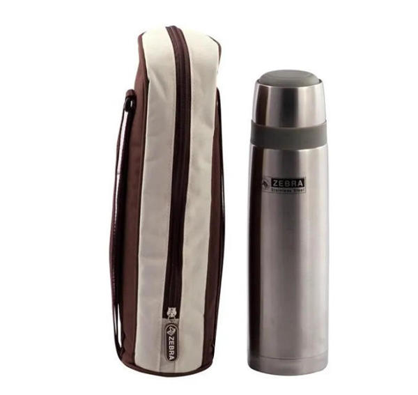 Picture of Zebra F Vacuum Flask 0.8Ltr - Silver