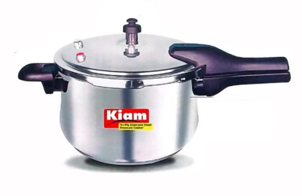 Picture of Kiam Modern Design Tri Ply Stainless Steel Pressure Cooker-6.5 ltr