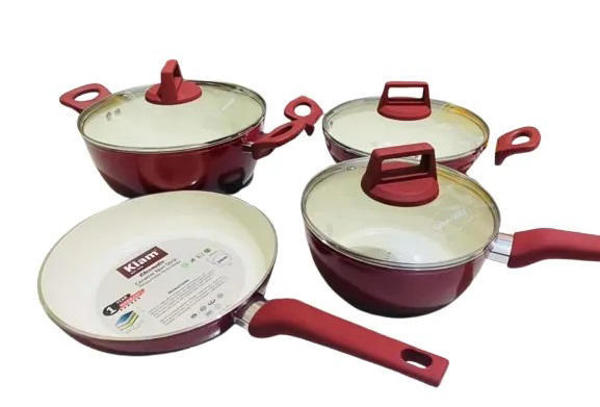 Picture of Kiam 7 Piece Ceramic Coating Granite Non Stick Cookware Set (Induction Bottom)