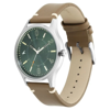 Picture of Fastrack 3237SL01 Tripster Analog Green Dial Leather Watch for Guys