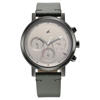 Picture of Fastrack 3287KL05 Tick Tock Analog Grey Dial With Grey Leather Watch for Guys