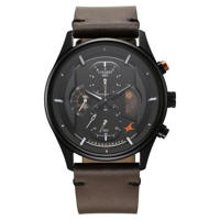 Picture of Fastrack 3315KL03 Opulence Sun Moon Chronograph Brown Leather Watch For Guys