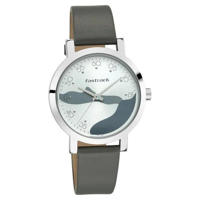 Picture of Fastrack 6222SL02 Bare Basics Analog Silver Dial Leather Watch for Girls