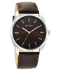 Picture of Titan 1866SL02 Workwear Brown Dial Analog Leather Strap Watch Men