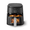 Picture of PHILIPS Air Fryer NA221/00 with touch panel, 1700W, 4.2 Liter, with Rapid Air Technology (Black),Cooking window, Extra Large.