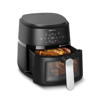 Picture of PHILIPS Air Fryer NA221/00 with touch panel, 1700W, 4.2 Liter, with Rapid Air Technology (Black),Cooking window, Extra Large.