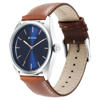 Picture of Titan 1866SL01 Workwear Blue Dial Analog Leather Strap Watch for Men