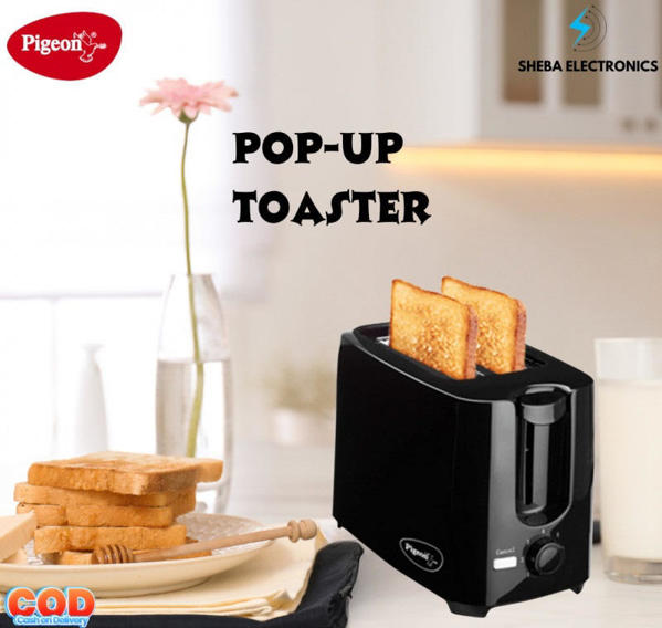 Picture of Pigeon Auto Pop up Toaster 12470 2 Slice (750 Watt) (black)