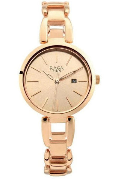 Picture of Titan 2642WM01 Raga Women's Viva Trendsetter Rose Gold Watch