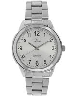 Picture of Titan 1585SM04 Analog White Dial Metal Watch for Men