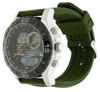 Picture of Fastrack 38035SP01 Analog Digital Green Silicone Strap Watch for Guys