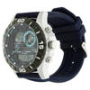 Picture of Fastrack 38035SP02 Analog Digital Blue Silicone Strap Watch for Guys