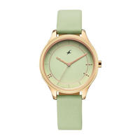 Picture of Fastrack 6296WL02 Stunners Analog Green Dial Leather Watch For Girls