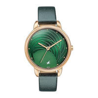 Picture of Fastrack 6282WL01 Stunners Multifunction Green Dial Leather Watch for Girls