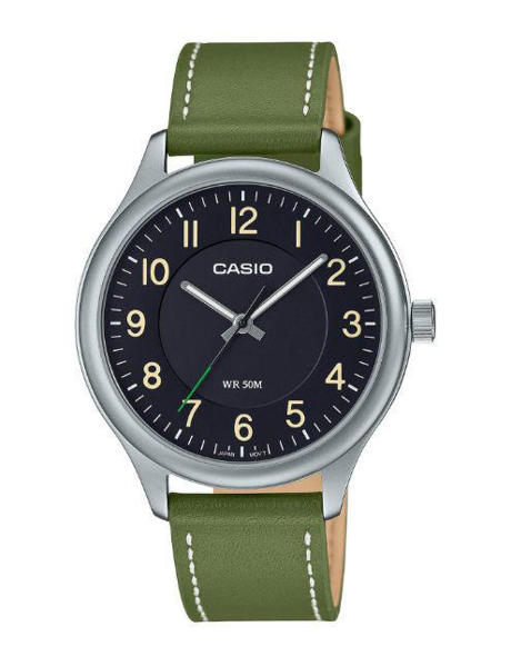 Picture of Casio Standard MTP-B160L-1B1VDF Green Leather Watch