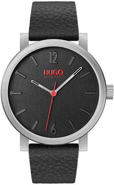 Picture of HUGO Men Quartz Ionic Plated Steel and Leather Strap Casual Watch (1530115)