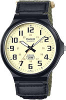 Picture of Casio MW-240B-3BVDF Cream Dial Cloth Band Watch