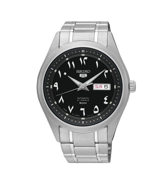 Picture of Seiko SNKP21J1 5 Automatic Black Arabic Dial Men's Watch