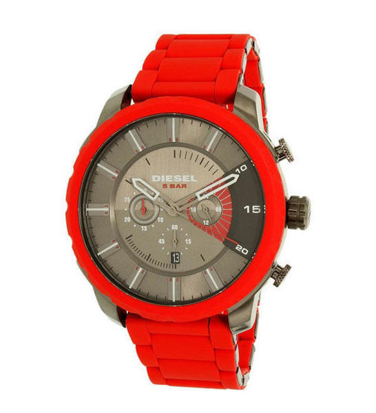 Picture of Diesel DZ4384 Stronghold Gunmetal Dial Red Plated Stainless Steel Men's Chronograph Watch