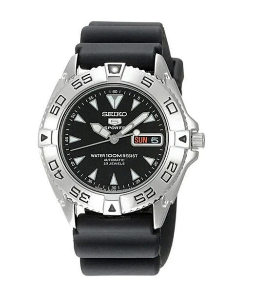Picture of Seiko 5 Sports Automatic Black Dial Men's Watch (SNZB33J2)