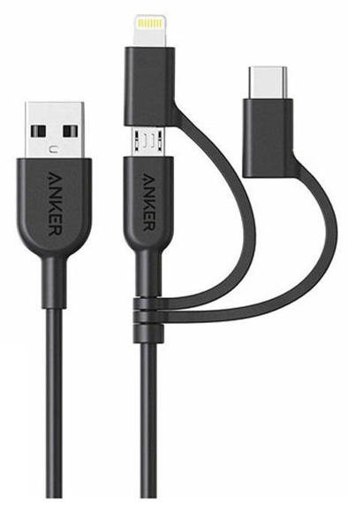 Picture of Anker PowerLine II 3 in 1 Cable (A8436H12)