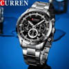 Picture of CURREN 8355 Multi-function Steel Strap Watch for Men – Silver & Black