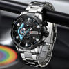 Picture of Curren 8402 Chronograph Stainless Steel Watch for Men - Silver Black