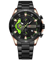 Picture of CURREN 8402 Fashion Waterproof Watch for Men - Black and Green