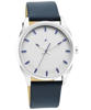 Picture of Fastrack 3273SL01 After Dark White Dial Leather Watch for Guys