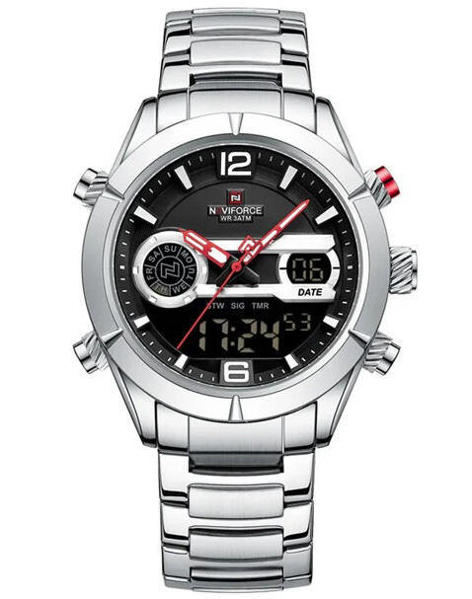 Picture of Naviforce 9232 Quartz Men’s Watch–Sliver Black