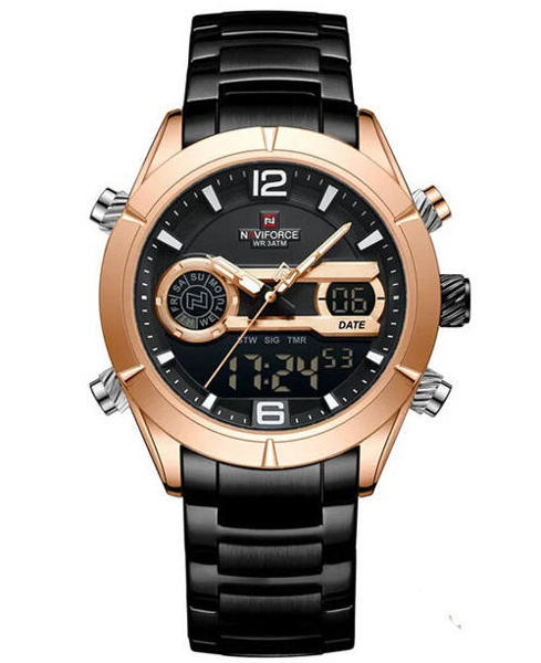 Picture of Naviforce 9232 Quartz Men’s Watch–Rose Gold Black
