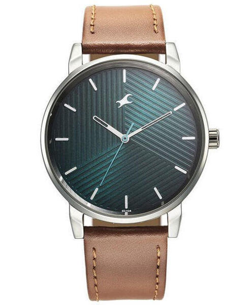 Picture of Fastrack 3278SL03 Stunners Green Dial Leather Watch for Guys