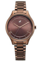 Picture of Fastrack 6296QM01 Stunners Analog Brown Dial Brown Metal Watch For Girls
