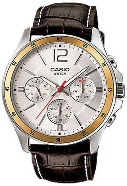 Picture of Casio Enticer Multifunction Leather Belt Watch MTP-1374L-7AVDF