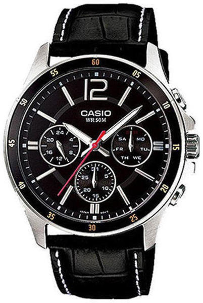 salextra Online Shopping in Bangladesh Casio Enticer Multifunction Leather Belt Watch MTP 1374L 1AVDF
