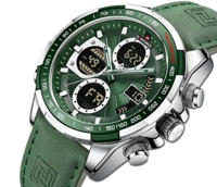 Picture of Naviforce 9197 L Quartz Men’s Watch–Silver Green