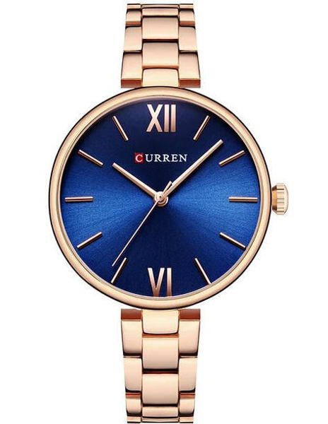 Picture of CURREN 9017 Luxury Brand Watch – For Women – Rose Gold & Blue